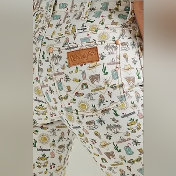 NWT Free People X Wrangler Life's Lemons High Rise Kick Flare Wrocks 672 - Picture 5 of 6